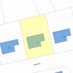 38 Larkin Rd, Newton, MA 02465 plot plan