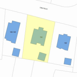 134 Crafts St, Newton, MA 02460 plot plan