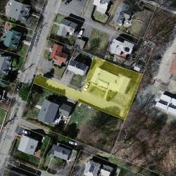 8 Denns Pl, Newton, MA 02459 aerial view