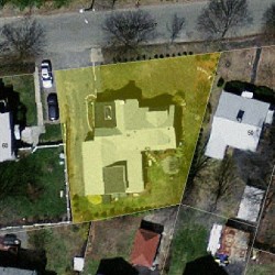 52 Robinhood St, Newton, MA 02466 aerial view