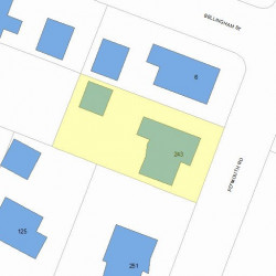 243 Plymouth Rd, Newton, MA 02461 plot plan