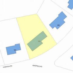 115 Annawan Rd, Newton, MA 02468 plot plan