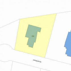 239 Windsor Rd, Newton, MA 02468 plot plan