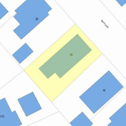 20 Taft Ave, Newton, MA 02465 plot plan