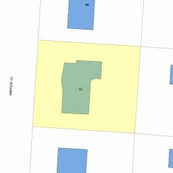 50 Andrew St, Newton, MA 02461 plot plan