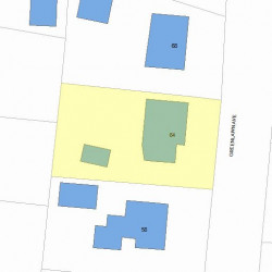 64 Greenlawn Ave, Newton, MA 02459 plot plan