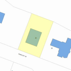 25 Endicott St, Newton, MA 02461 plot plan