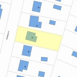 36 Freeman St, Newton, MA 02466 plot plan