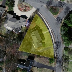 65 Gordon Rd, Newton, MA 02468 aerial view