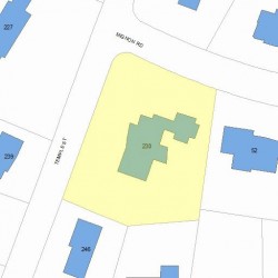 230 Temple St, Newton, MA 02465 plot plan