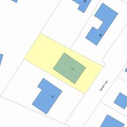 11 Rider Ter, Newton, MA 02466 plot plan