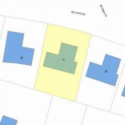 30 Maynard St, Newton, MA 02465 plot plan