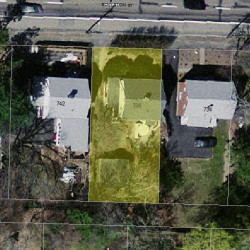 738 Boylston St, Newton, MA 02459 aerial view