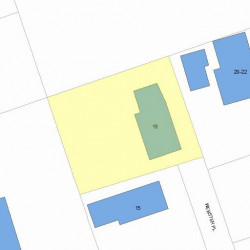 19 Webster Pl, Newton, MA 02465 plot plan