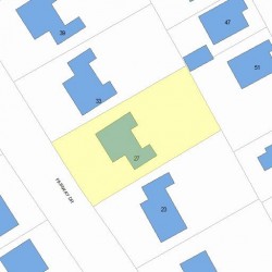 27 Fairway Dr, Newton, MA 02465 plot plan