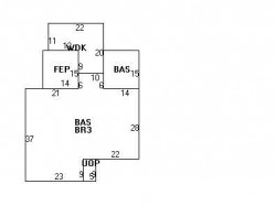 88 Levbert Rd, Newton, MA 02459 floor plan