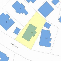 16 Prescott St, Newton, MA 02460 plot plan