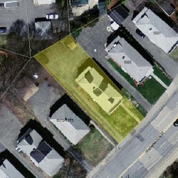 1569 Washington St, Newton, MA 02465 aerial view