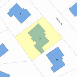 51 Sevland Rd, Newton, MA 02459 plot plan