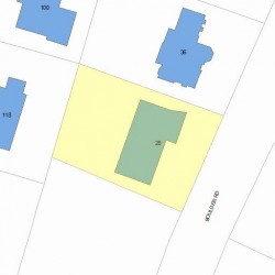 28 Boulder Rd, Newton, MA 02459 plot plan