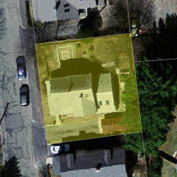 28 Hale St, Newton, MA 02464 aerial view