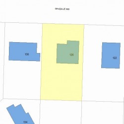 126 Oakdale Rd, Newton, MA 02461 plot plan