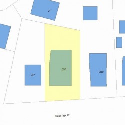 293 Webster St, Newton, MA 02466 plot plan