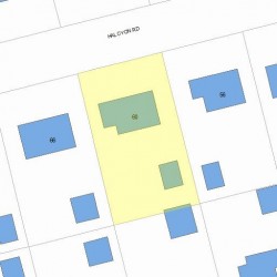 60 Halcyon Rd, Newton, MA 02459 plot plan
