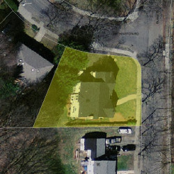 89 Blake St, Newton, MA 02460 aerial view