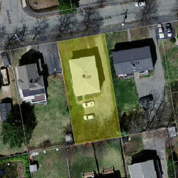 18 Pennsylvania Ave, Newton, MA 02464 aerial view