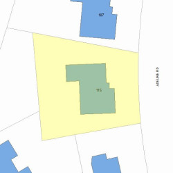 115 Adeline Rd, Newton, MA 02459 plot plan