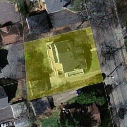 43 Woodcliff Rd, Newton, MA 02461 aerial view