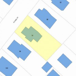 90 Floral St, Newton, MA 02461 plot plan