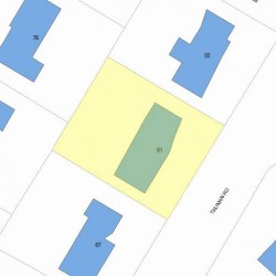 61 Truman Rd, Newton, MA 02459 plot plan