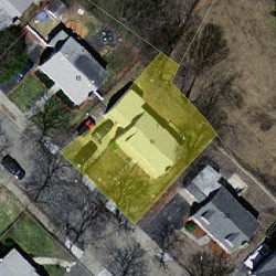 16 Rose Dr, Newton, MA 02465 aerial view