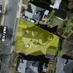 24 Walker St, Newton, MA 02460 aerial view