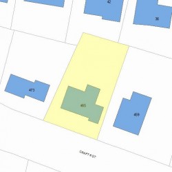 465 Crafts St, Newton, MA 02465 plot plan
