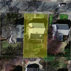 102 Oakdale Rd, Newton, MA 02461 aerial view