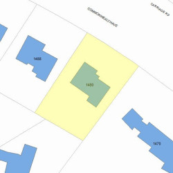 1480 Commonwealth Ave, Newton, MA 02465 plot plan