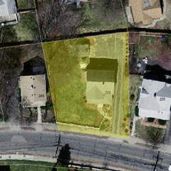 239 Webster St, Newton, MA 02465 aerial view