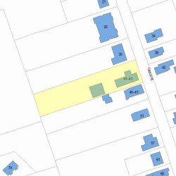 43 Oak Ave, Newton, MA 02465 plot plan