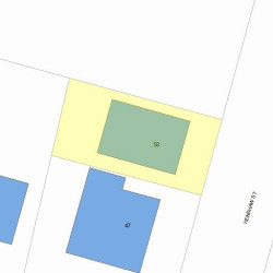 58 Henshaw St, Newton, MA 02465 plot plan