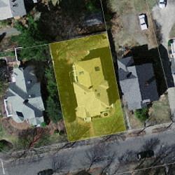 19 Forest St, Newton, MA 02461 aerial view