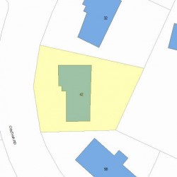 42 Cynthia Rd, Newton, MA 02459 plot plan