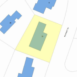 55 Wauwinet Rd, Newton, MA 02465 plot plan