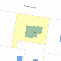 372 Commonwealth Ave, Newton, MA 02459 plot plan