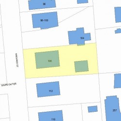 106 Harvard St, Newton, MA 02460 plot plan