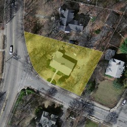 299 Mill St, Newton, MA 02459 aerial view