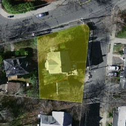 396 Ward St, Newton, MA 02459 aerial view
