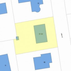 57 Oak St, Newton, MA 02464 plot plan